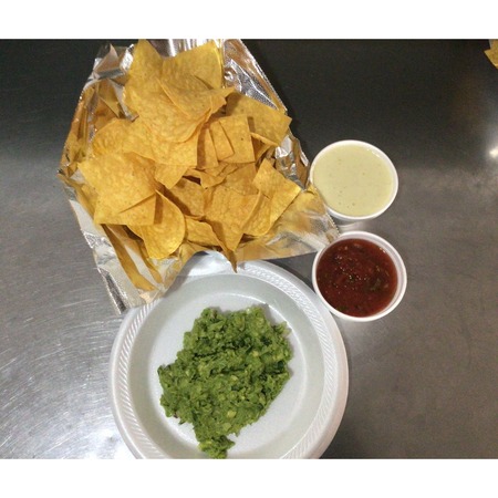 Chips, Queso, Salsa, and Guacamole
