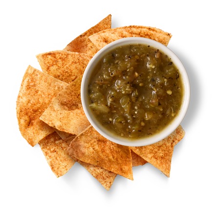 Chili Lime Chips & Tomatillo-Green Chili Salsa